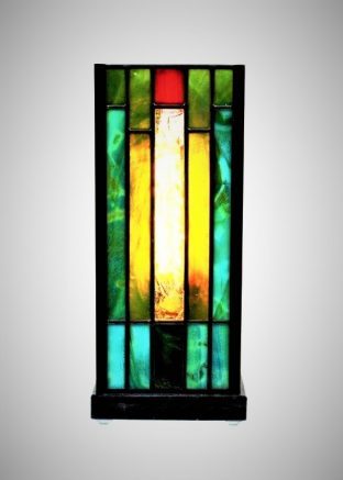 Bill Kuczmanski’s stained glass lamp.