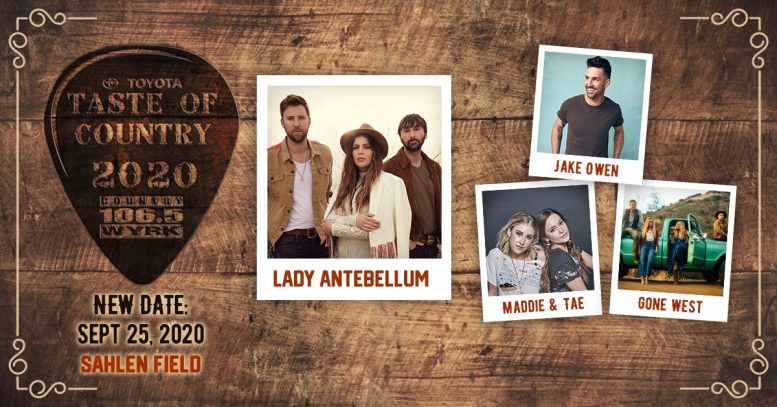 Taste of Country has a new date in September.