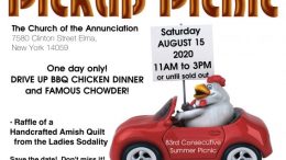 Guests can drive up and purchase a delicious Wendel’s BBQ Chicken Dinner or the parish’s famous clam chowder!