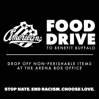 Amerks accepting food and personal care donations Wednesday through Friday at Blue Cross Arena.
