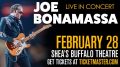 Joe Bonamassa is coming to Shea's.