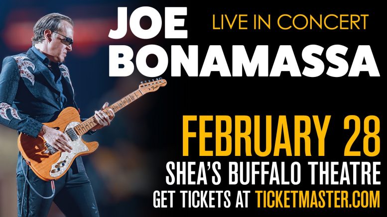 Joe Bonamassa is coming to Shea's.